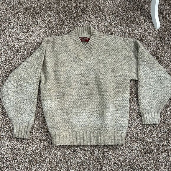 American Eagle Outfitters For Her Vintage 90s Beige Wool Blend Fall Sweater - Picture 5 of 7